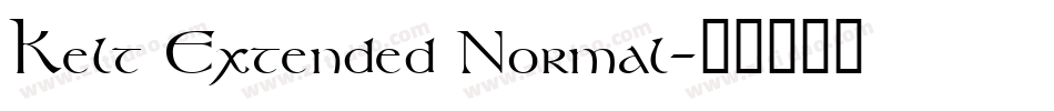 Kelt Extended Normal字体转换